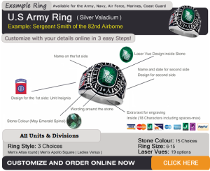 custom military rings