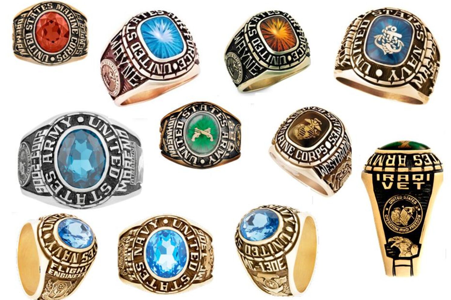 us military rings for all branches